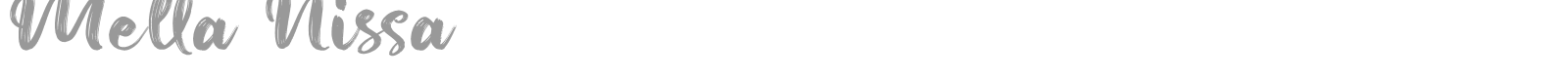 Mella Nissa font preview